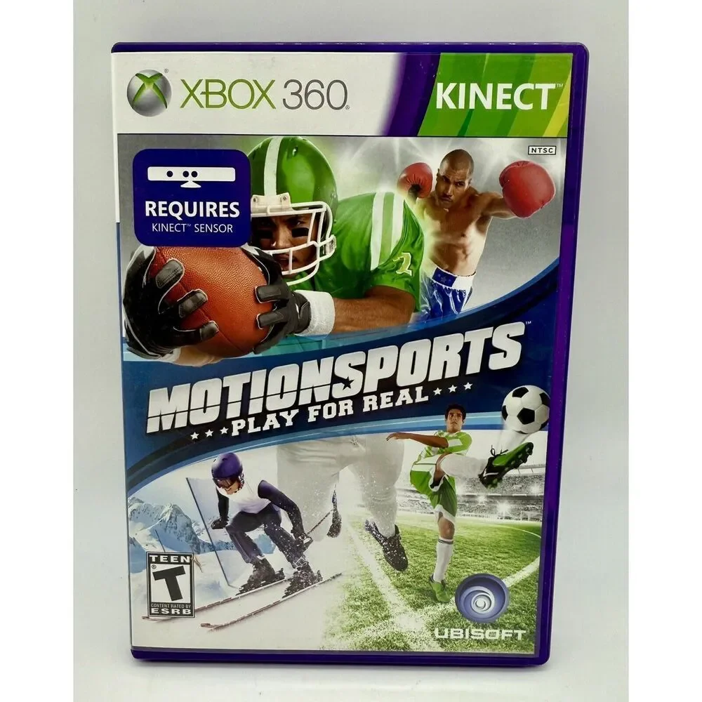 Motionsports Kinect Microsoft Xbox 360 CIB Complete Tested Disc‎ Manual Case